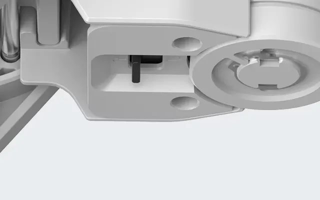 ePropulsion Spirit 2, integrierter Arretierhebel